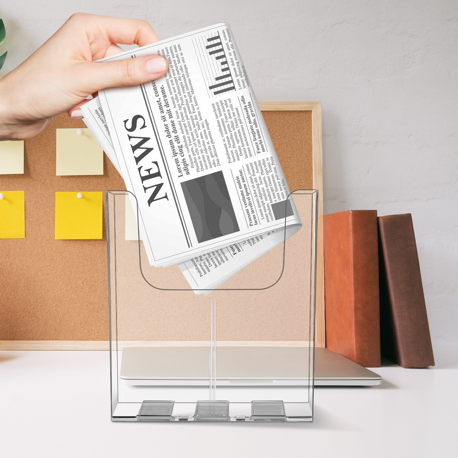 Magazine Holder Rack - 2 unidades de organizador de parede,