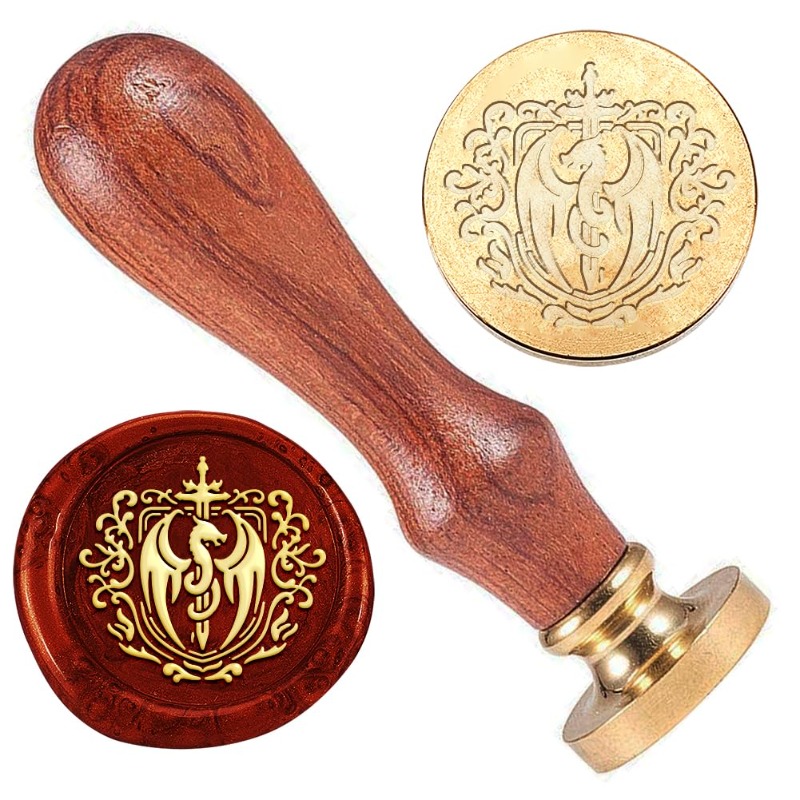 Wax Seal Stamp Set - 1pc dragão espada selo de cera