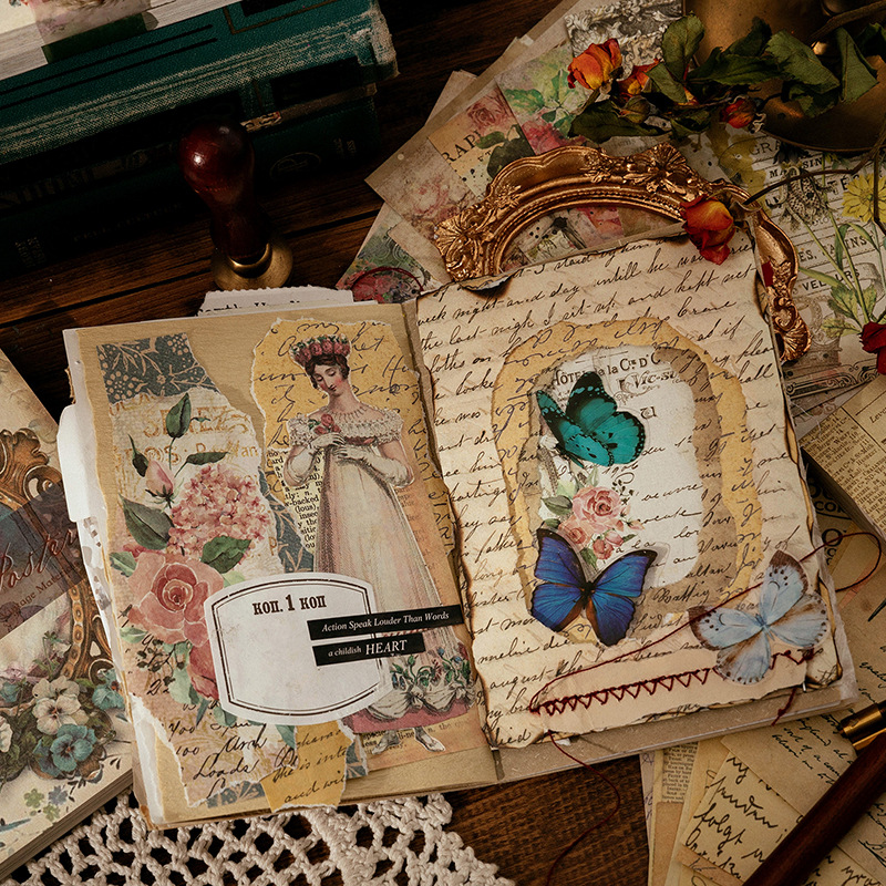 100 folhas vintage ins padrão  - Ink Blotter Paper avaliação e preço
