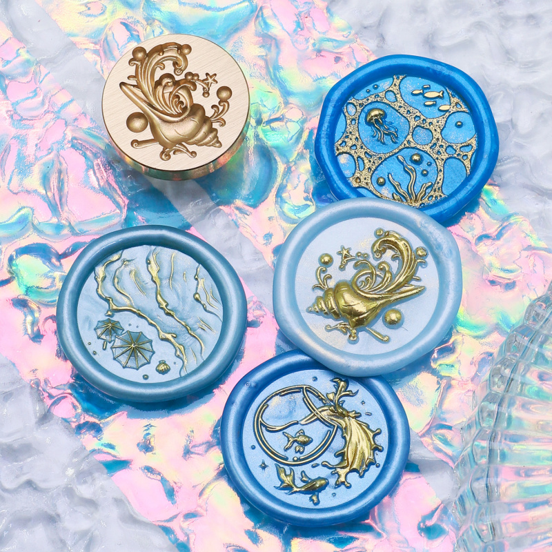 Água flor alívio série selo de - Wax Seal Stamp Set avaliação e preço