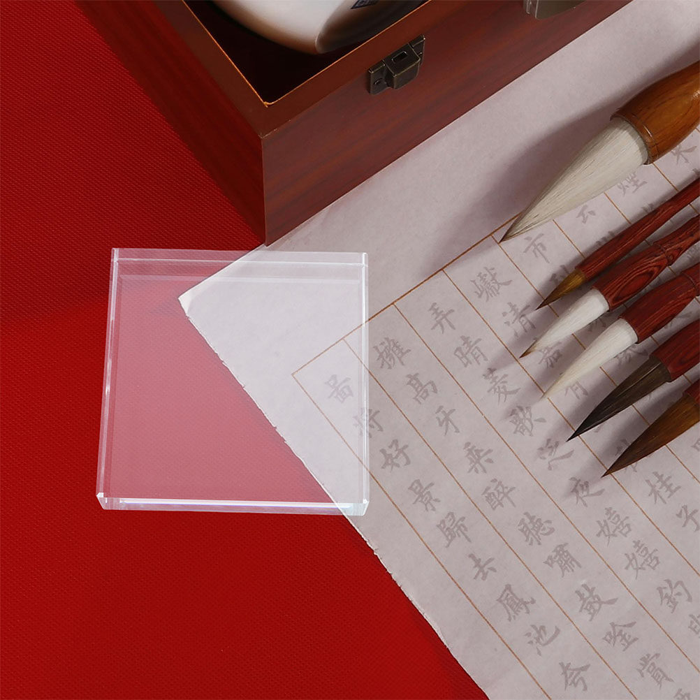 Peso de Papel Quadrado Transpa - Paper Weight Crystal avaliação e preço