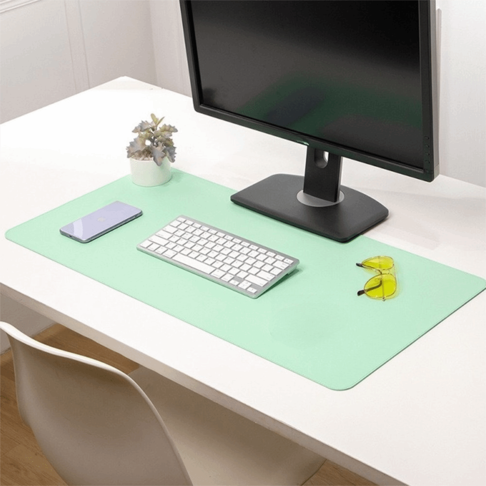 Tapete de mesa de couro sintét - Leather Desk Pad avaliação e preço