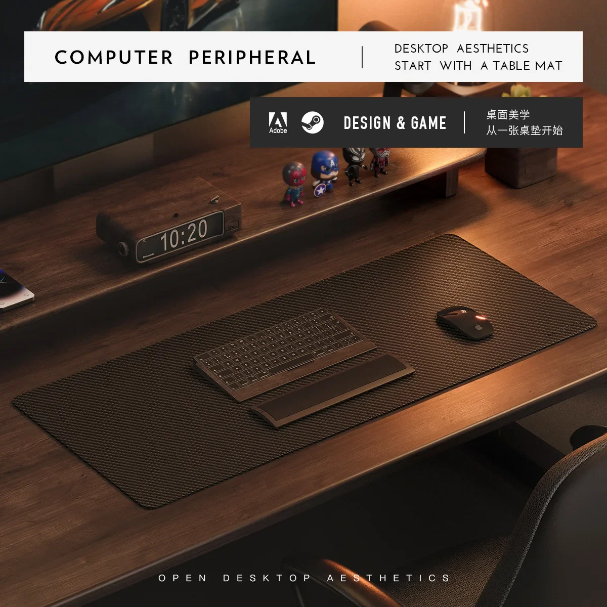 Tapete de Rato em Couro com Te - Leather Desk Pad avaliação e preço