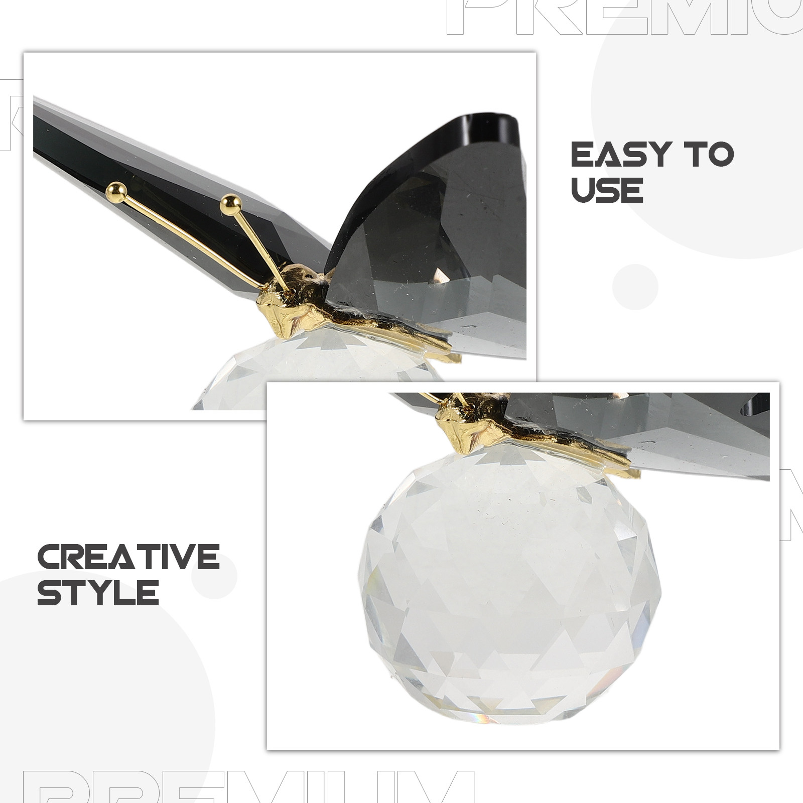 Peso de Papel Borboleta de Vid - Paper Weight Crystal avaliação e preço